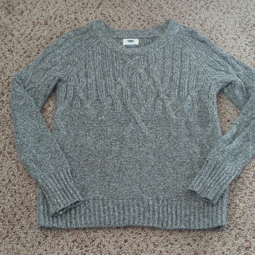 Old Navy Heather Gray Crew Neck Sweater